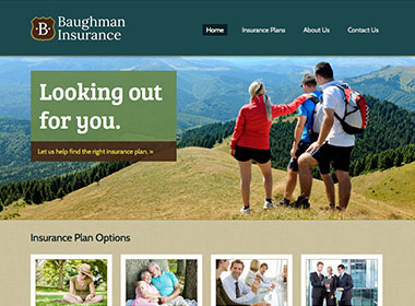 Baughman Insurance website