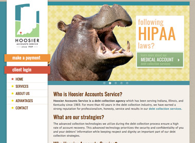 Hoosier Accounts Service website