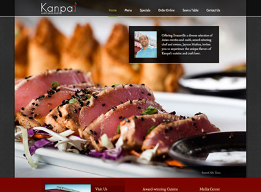 Kanpai Sushi & Asian Bistro website