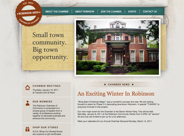 Robinson Area Chamber of Commerce Website